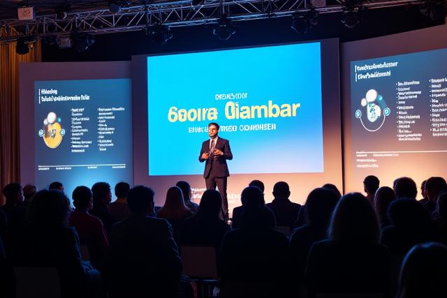 Sesi korporat: Pembesar suara di atas pentas