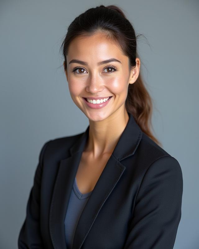 Headshot korporat seorang profesional yang yakin